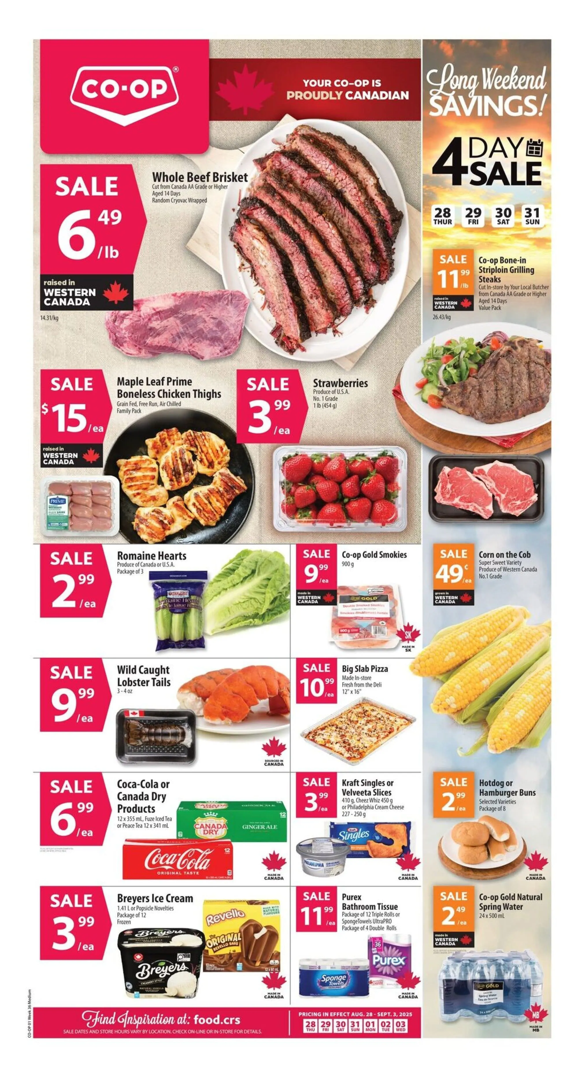 Co-op Food Sales from August 28 to September 3 2025 - flyer page 1