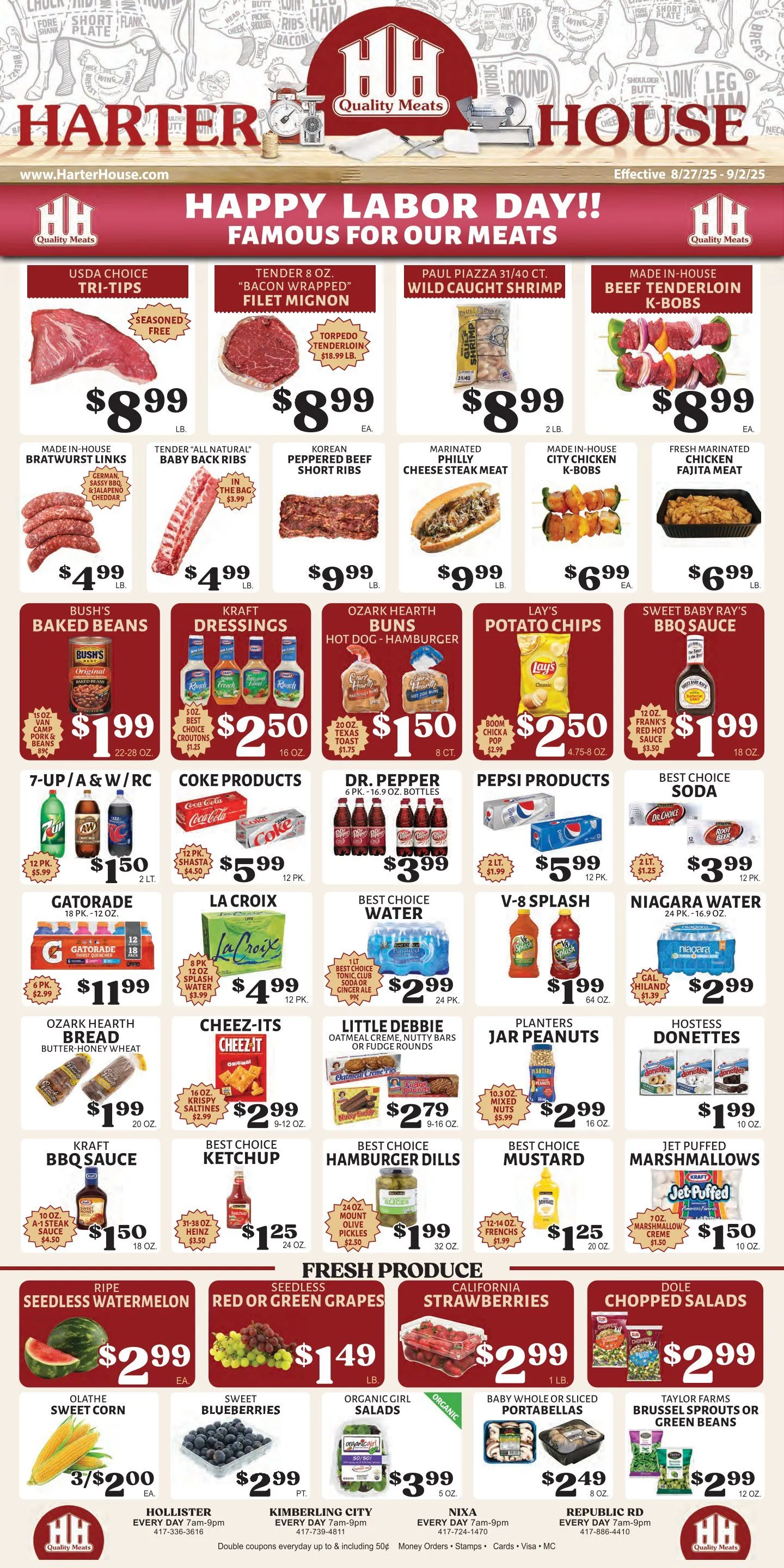 Weekly ad Harter House Sales from August 27 to September 2 2025 - Page 1