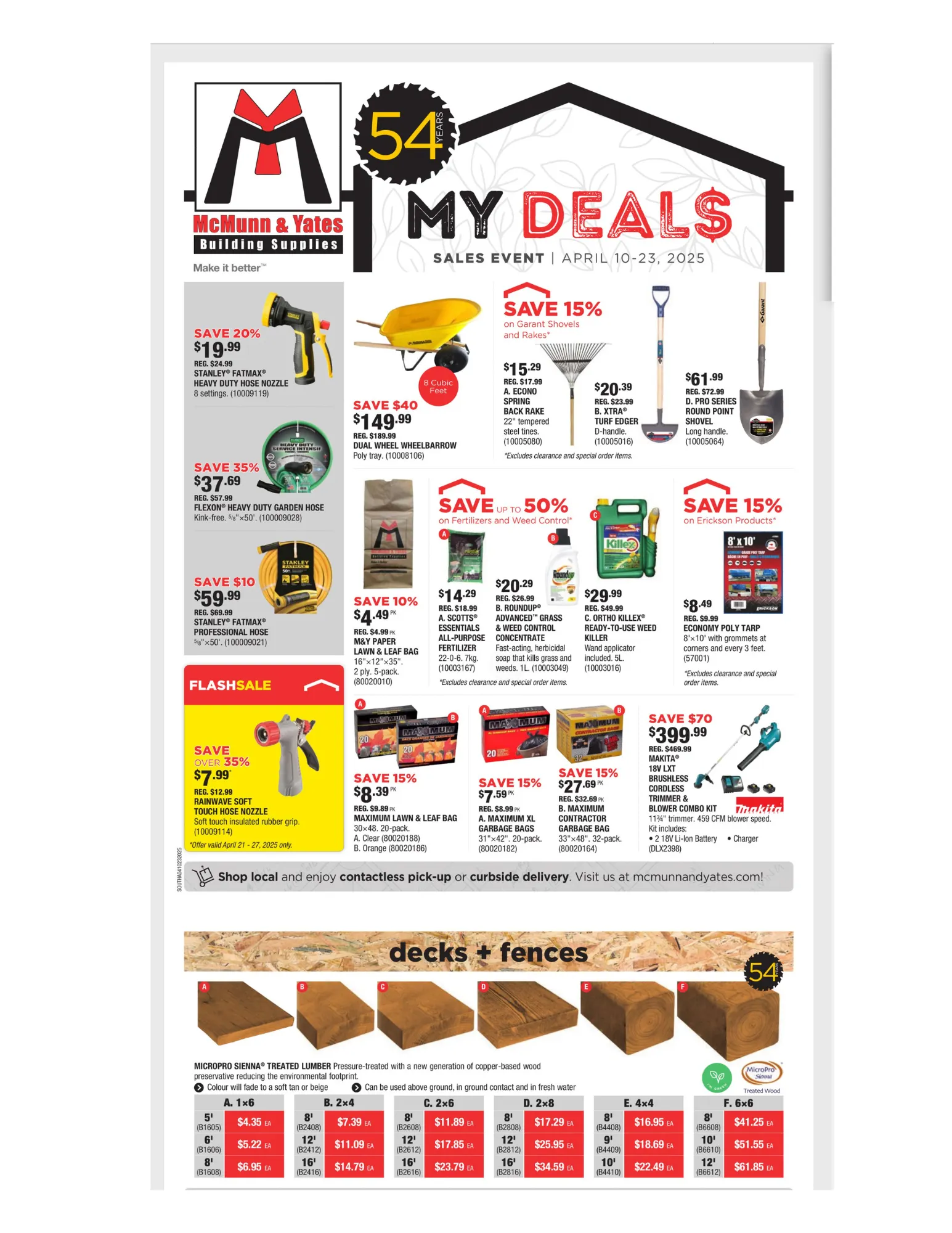 Flyer from April 10 to April 23 2025 - flyer page 