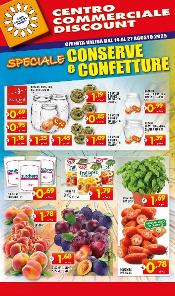 Volantini Centro Commerciale Discount da 14 agosto a 27 agosto di 2025 - Pagina del volantino 1
