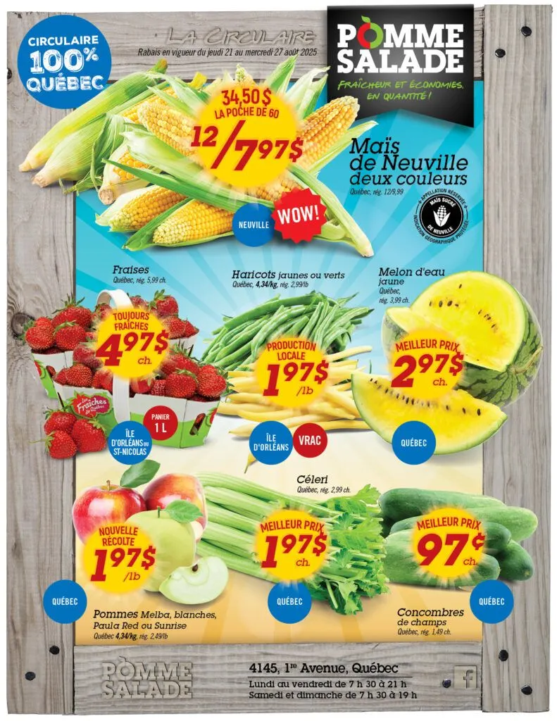 Pomme Salade Sales from August 20 to August 27 2025 - flyer page 1