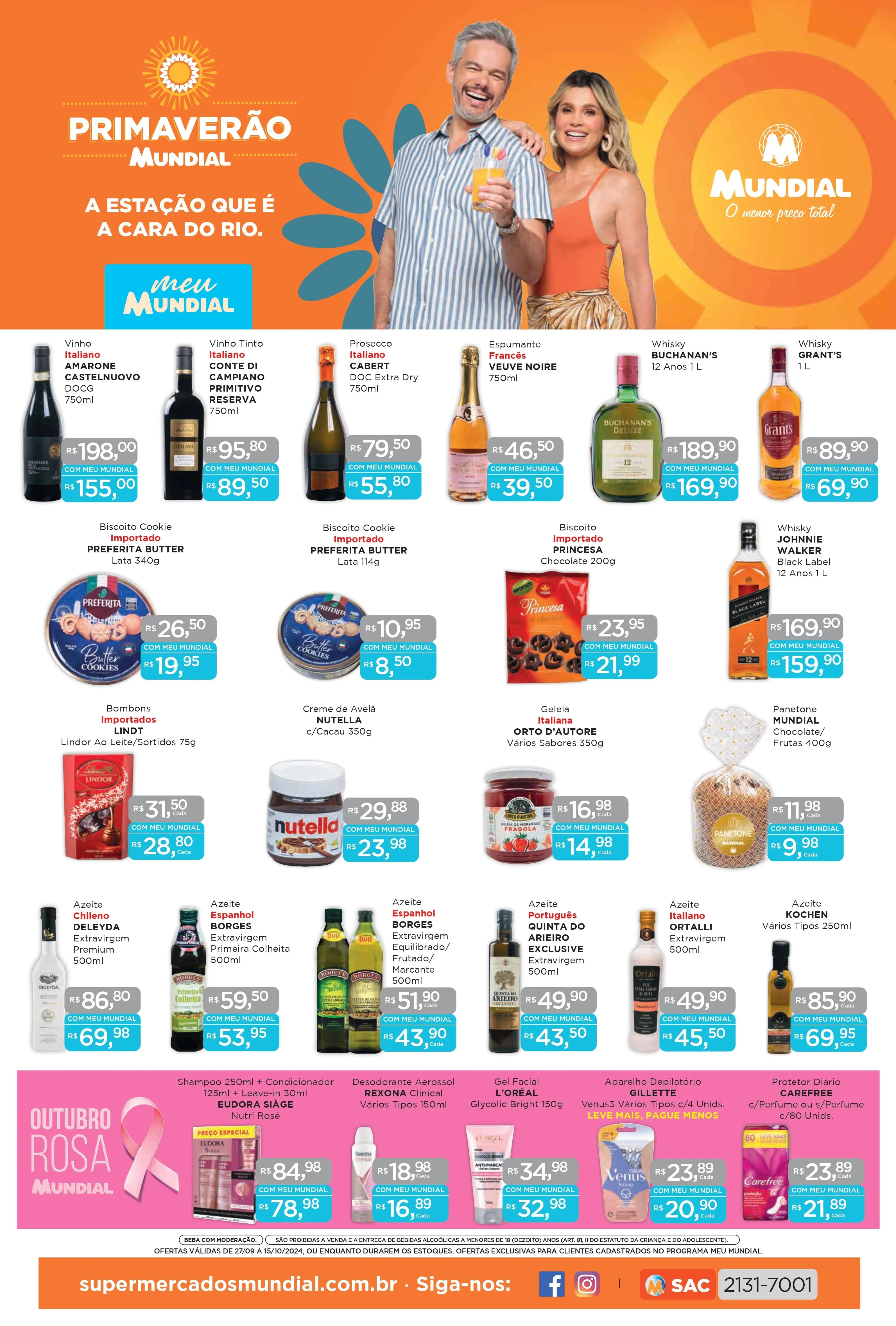 Encarte de Ofertas Supermercados Mundial 27 de setembro até 15 de outubro 2024 - Pagina 1
