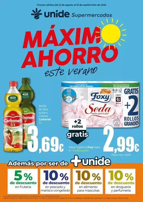 Catálogo de Unide Supermercados Ofertas 21 de agosto al 10 de septiembre 2025 - Página 1