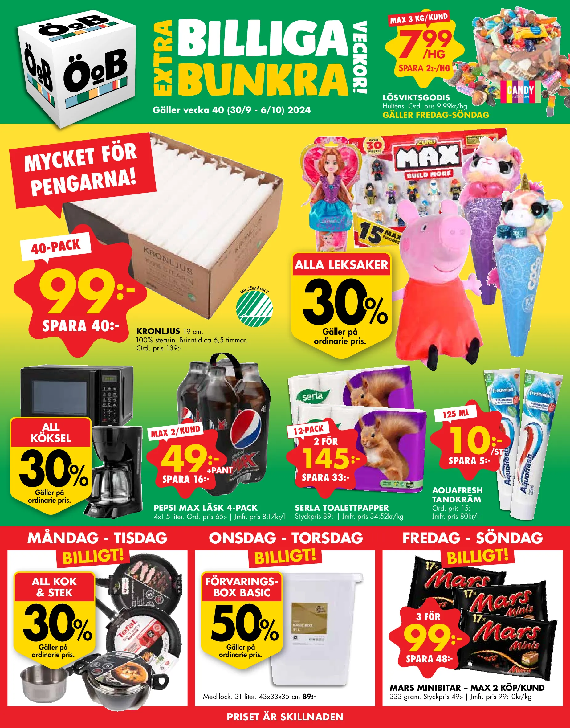 ÖoBs specialerbjudanden från 30 september till 6 oktober 2024 - Reklamblad sidor 1
