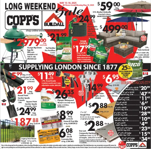 Copp's Buildall Deals from May 15 to May 18 2025 - flyer page 