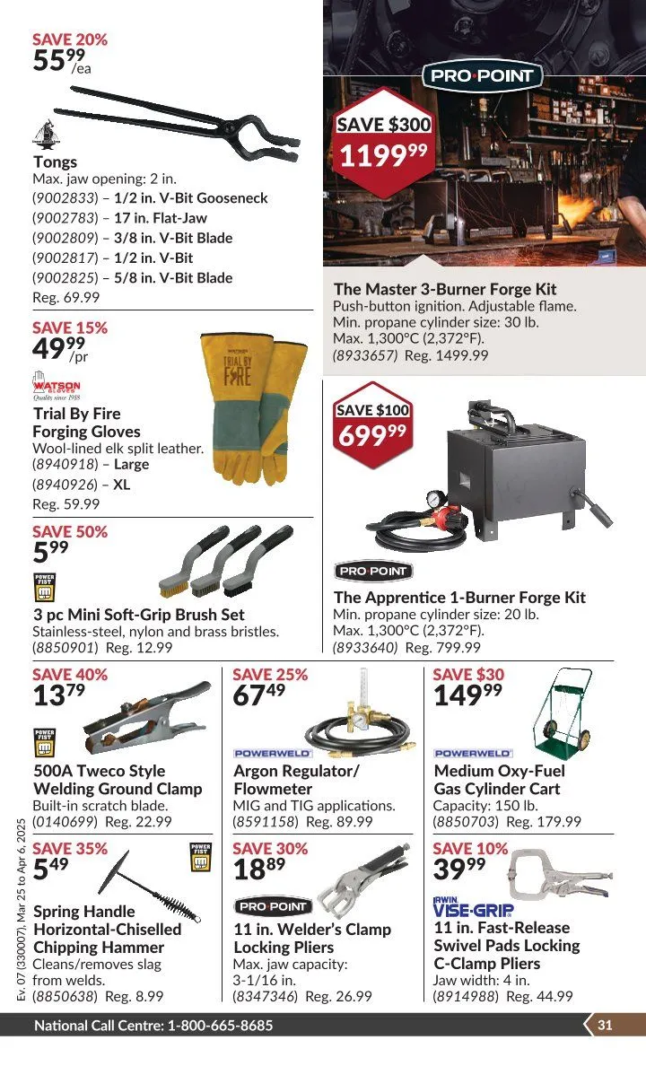 Princess Auto Sales from March 25 to April 6 2025 - flyer page 31