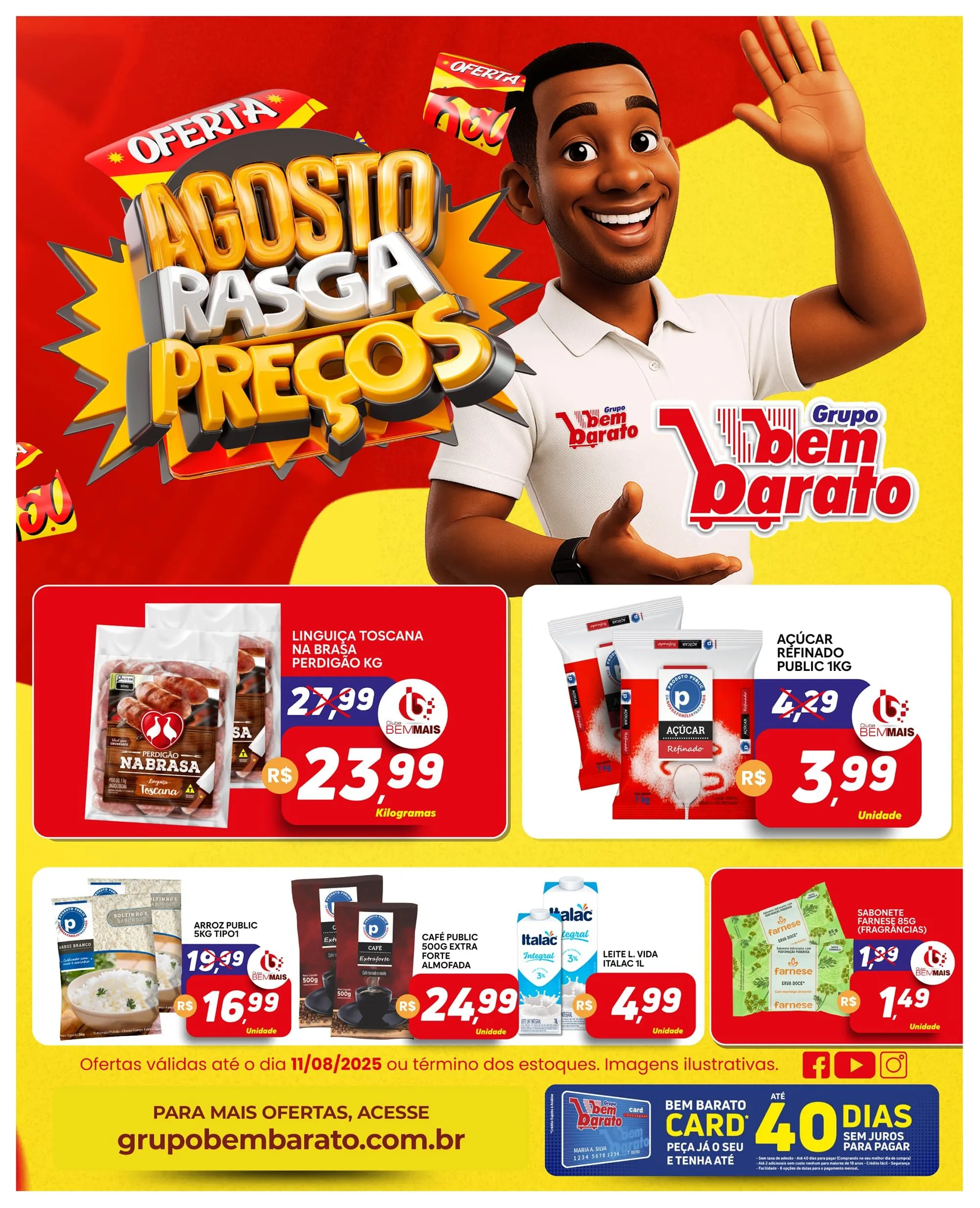 Encarte de Folhetos Bem Barato  5 de agosto até 11 de agosto 2025 - Pagina 