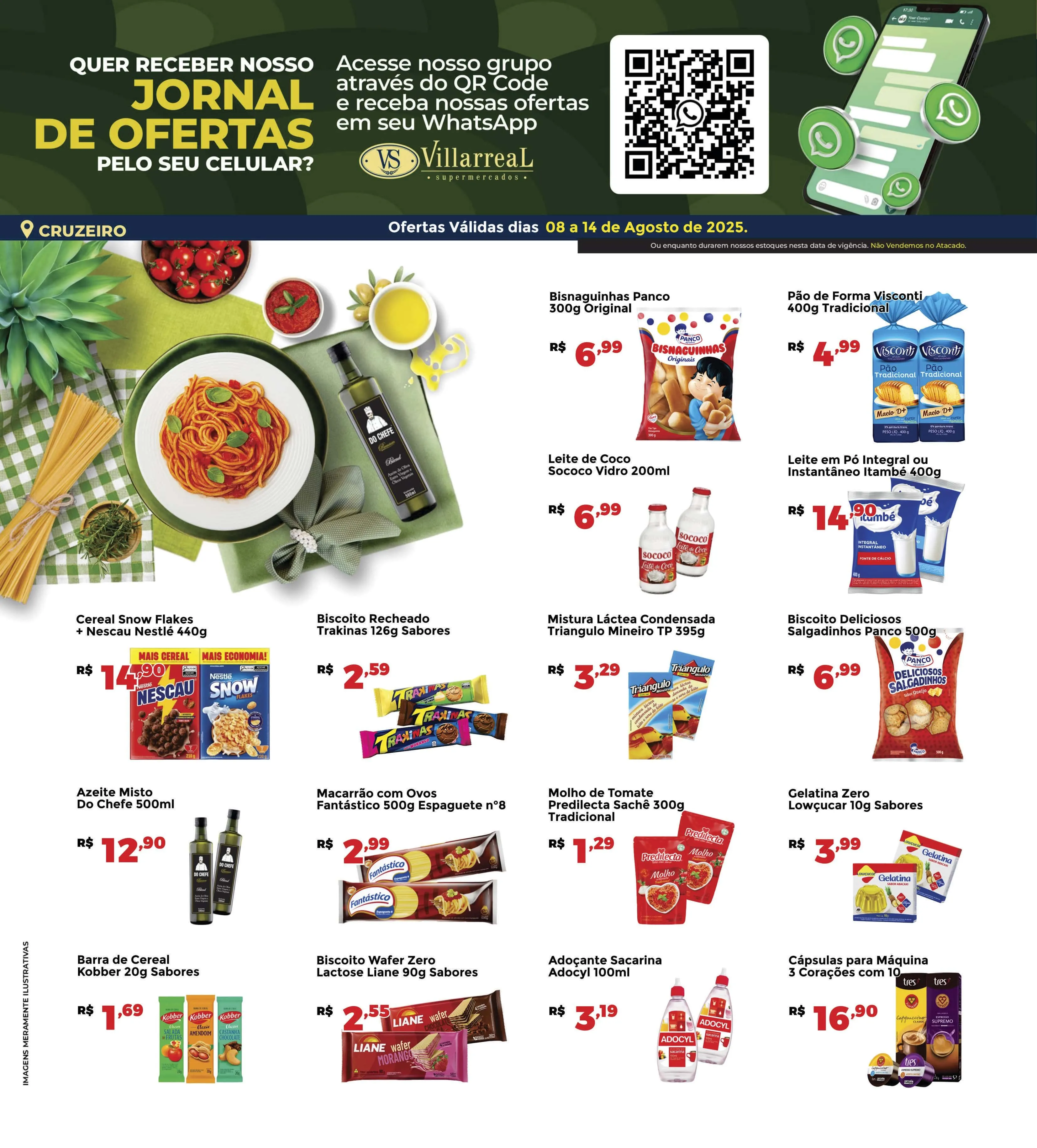 Encarte de  Folhetos Villarreal  8 de agosto até 14 de agosto 2025 - Pagina 