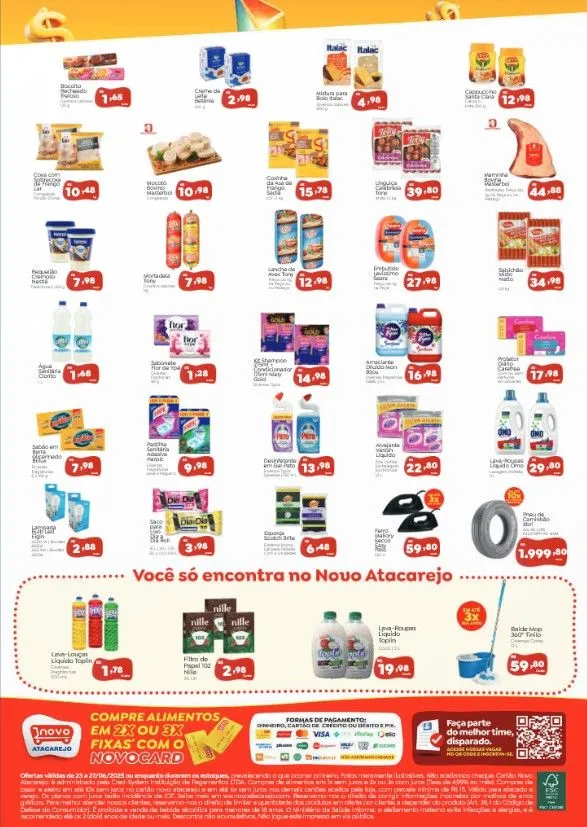 Encarte de Folhetos Novo Atacarejo 23 de junho até 27 de junho 2025 - Pagina 2