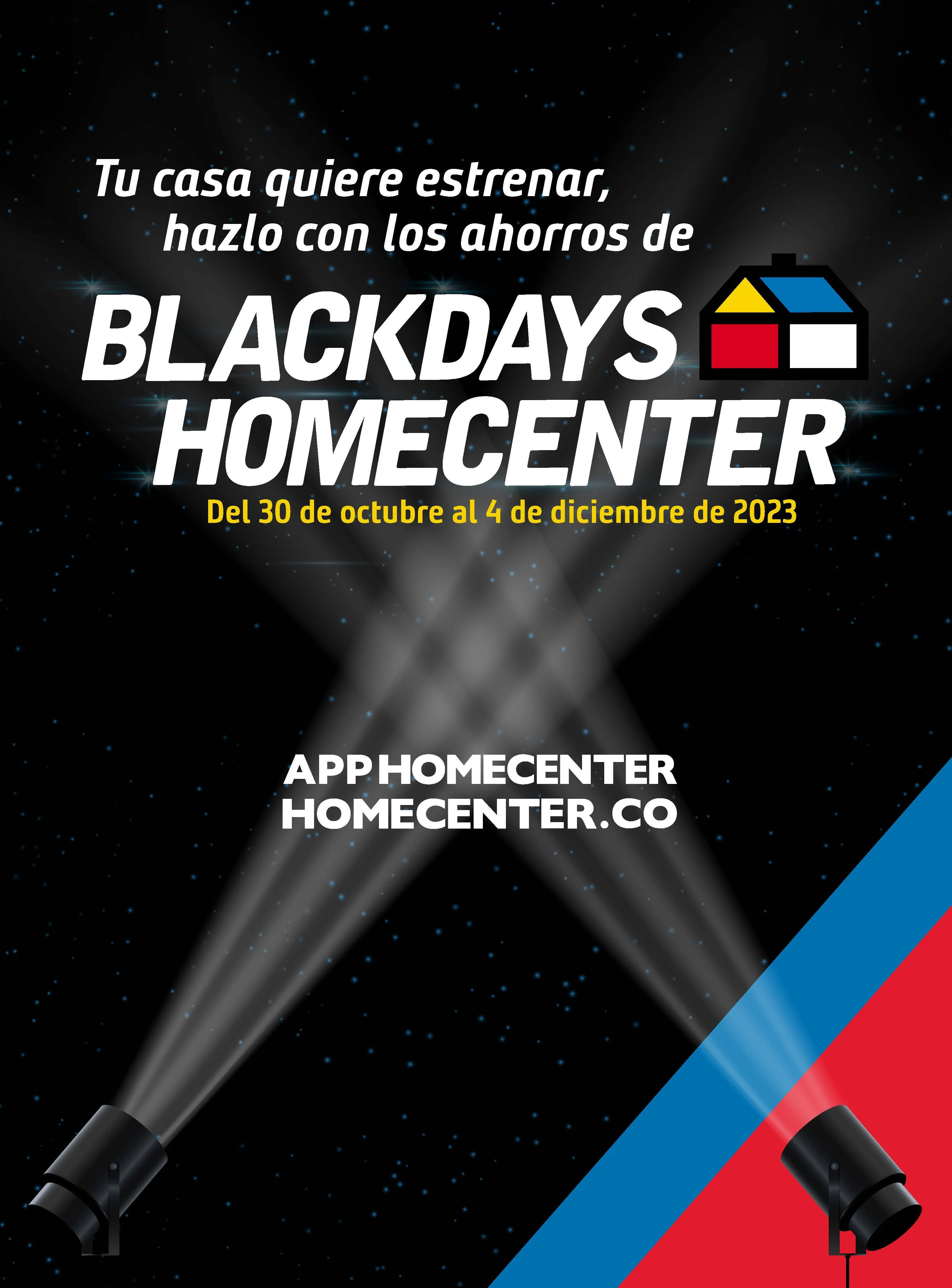 Catalogo de Homecenter BlackFriday 25 de octubre al 4 de diciembre 2024 - Pag 1