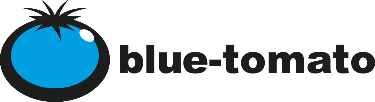 Blue Tomato logo in de folder van deze week