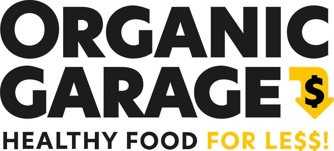 Organic Garage logo. Current weekly ad