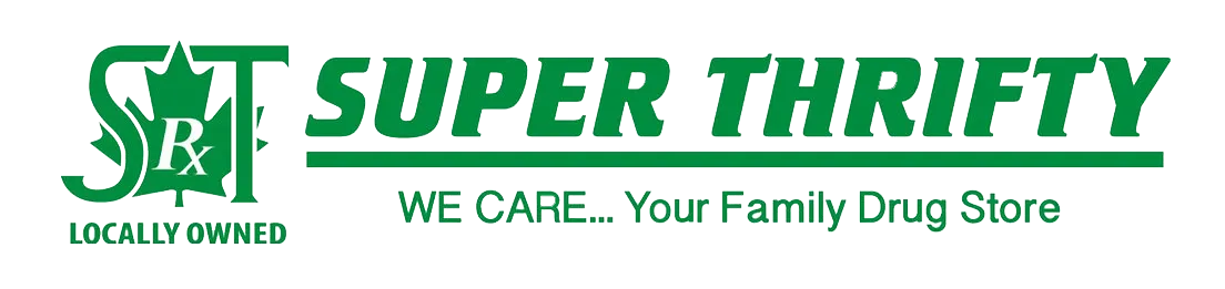 Super Thrifty logo. Current weekly ad