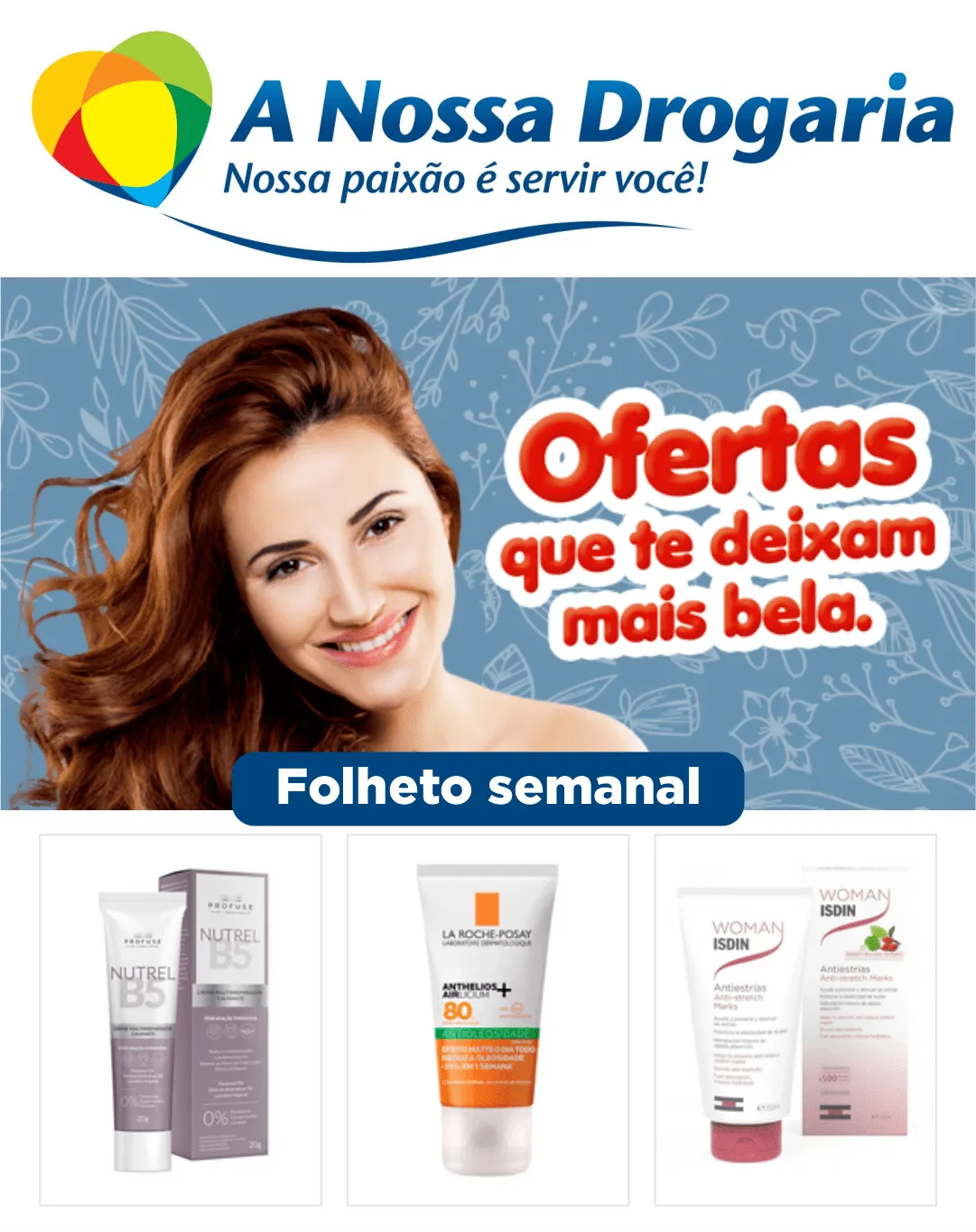 Encarte de A Nossa Drogaria Ofertas Dermocosméticos 30 de novembro até 8 de dezembro 2024 - Pagina 1