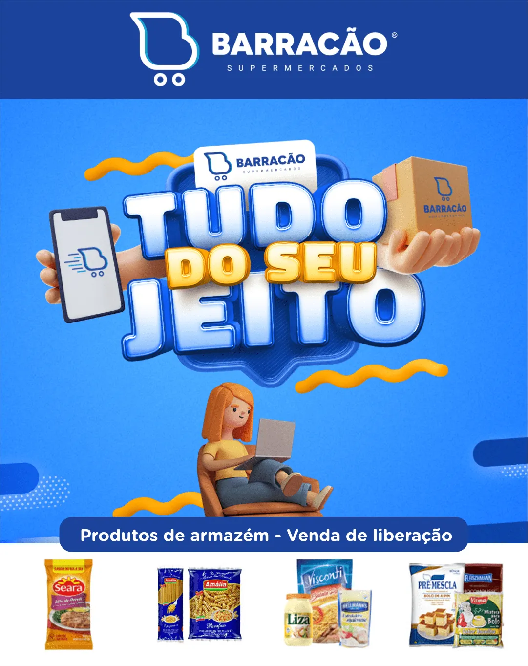 Encarte de Barracão Supermercado - mercearia 27 de março até 1 de abril 2024 - Pagina 1