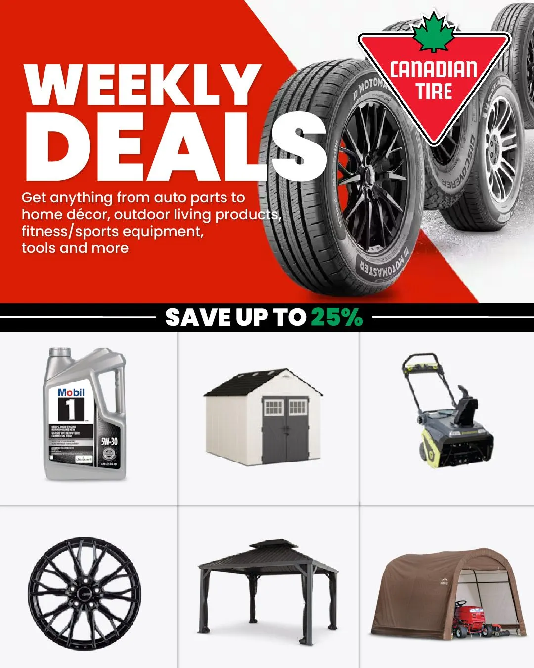 Canadian Tire Auto Deals from August 16 to August 31 2025 - flyer page 1