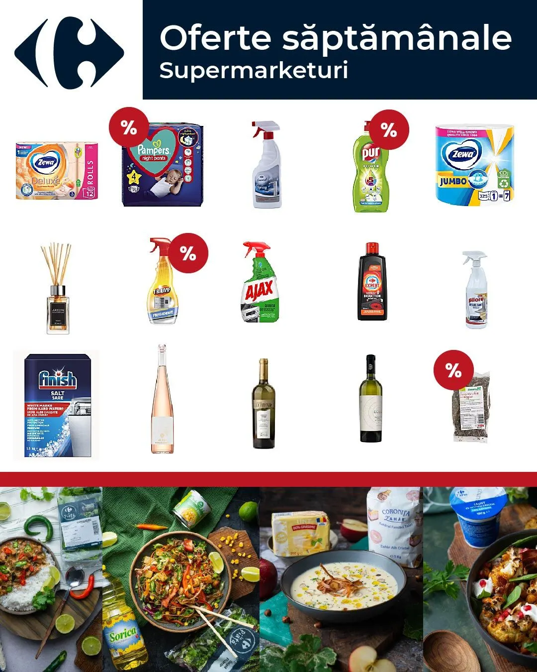 Catalog Carrefour Oferte: Supermarket de la 21 august până la 26 august 2024 - Revista Pagina 1