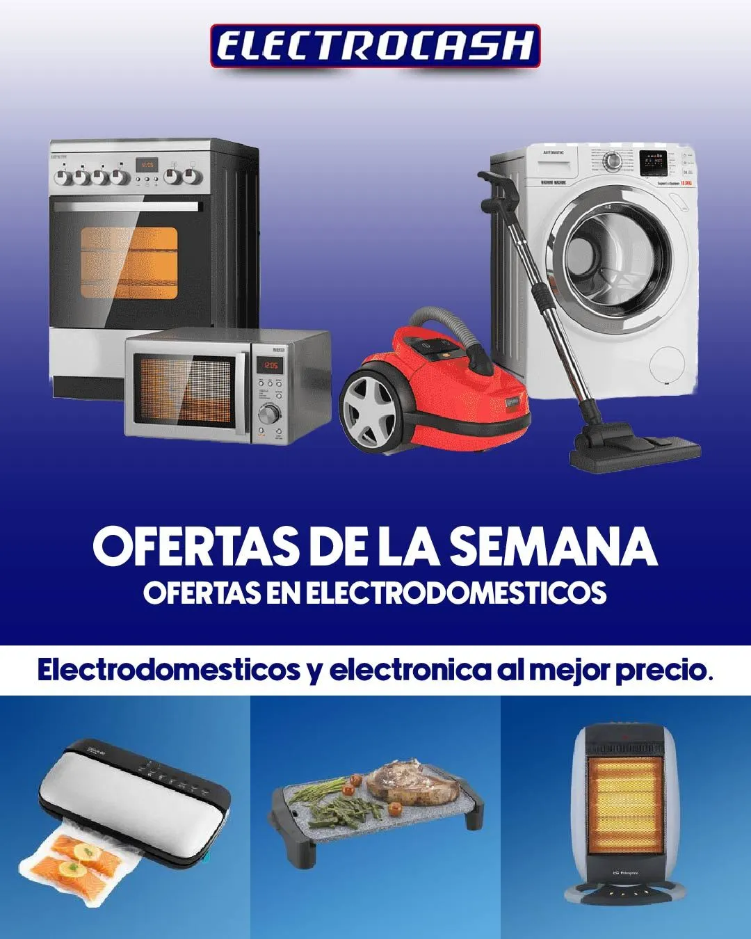 Catálogo de Electrocash ofertas electrodomésticos 27 de agosto al 11 de septiembre 2025 - Página 1