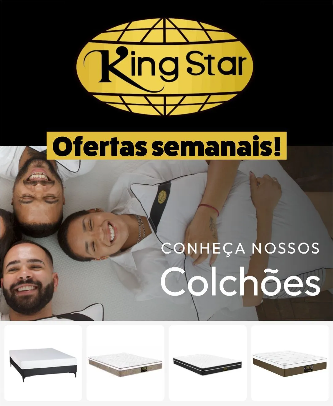 Encarte de King Star Ofertas Bases de Colchão 5 de abril até 20 de abril 2025 - Pagina 1