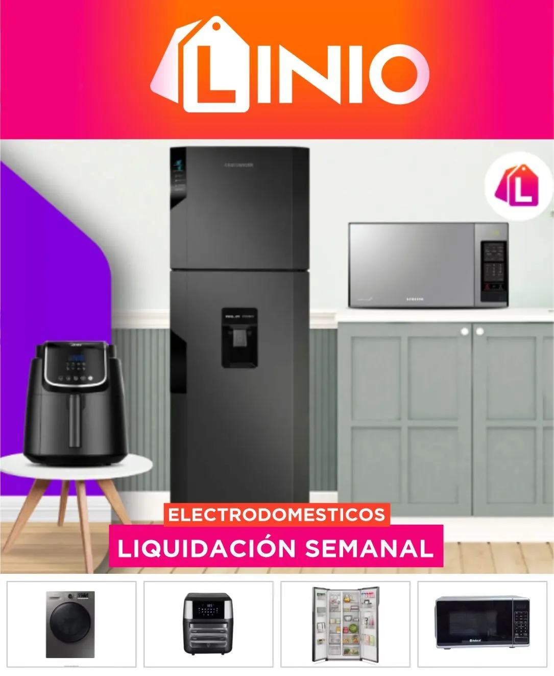 Catalogo de Linio ofertas en electrodomesticoss 19 de julio al 3 de agosto 2025 - Pag 