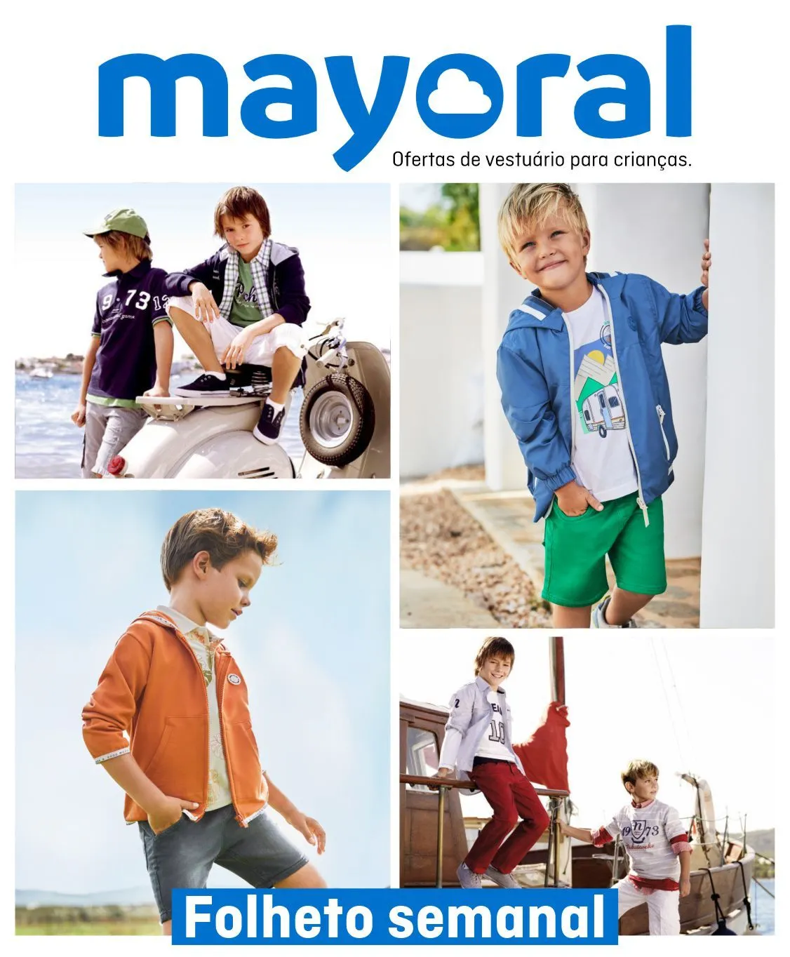 Folheto Mayoral Promoções Vestuário Crianças de 5 de agosto até 10 de agosto 2024 - Pagina 