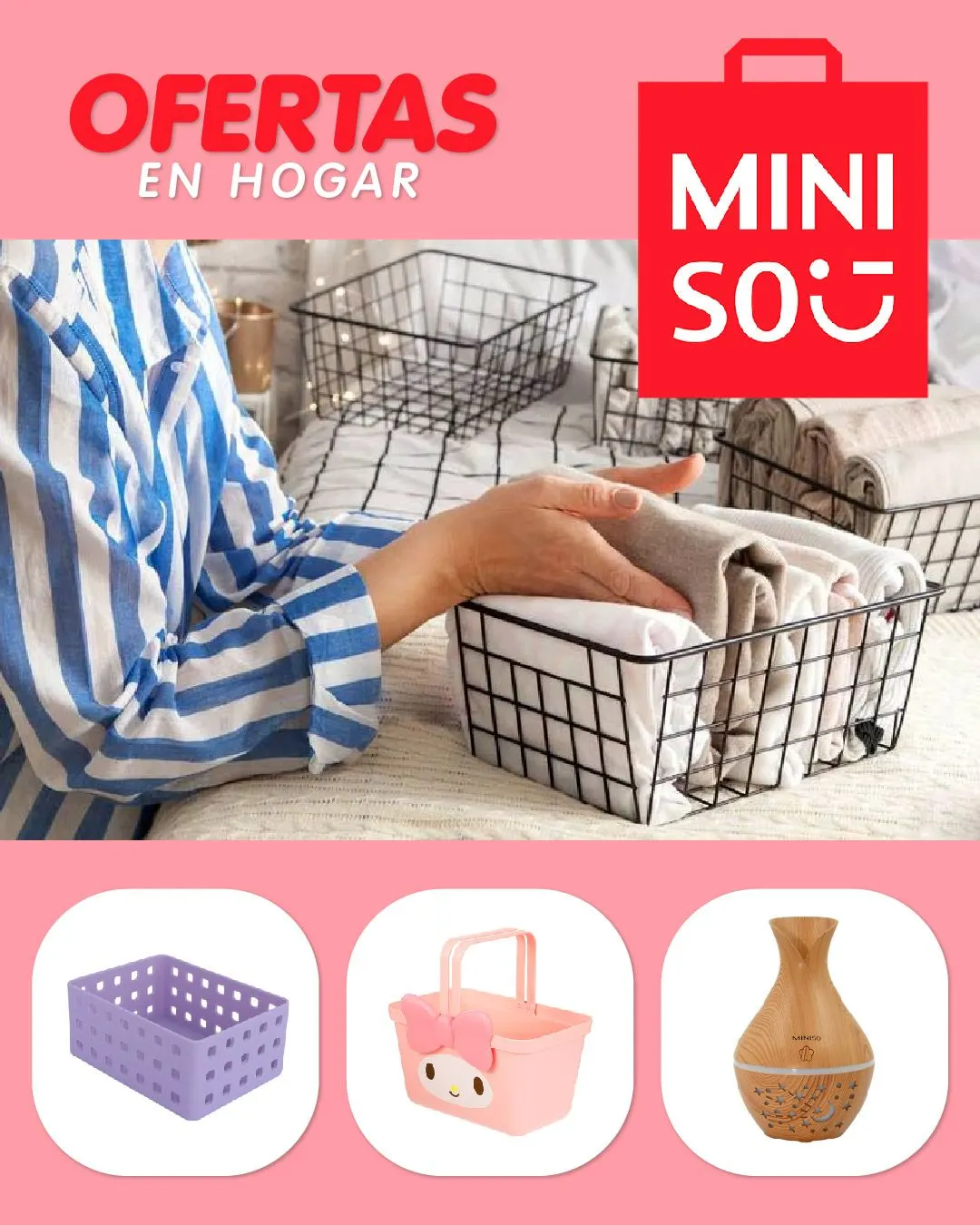 Catalogo de Miniso ofertas en hogar 7 de julio al 12 de julio 2024 - Pag 1