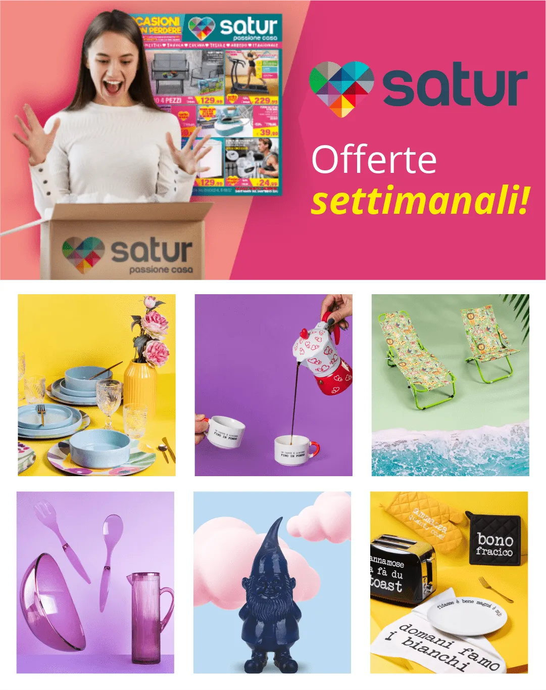 Satur Offerte Accessori Casa da 10 agosto a 25 agosto di 2025 - Pagina del volantino 