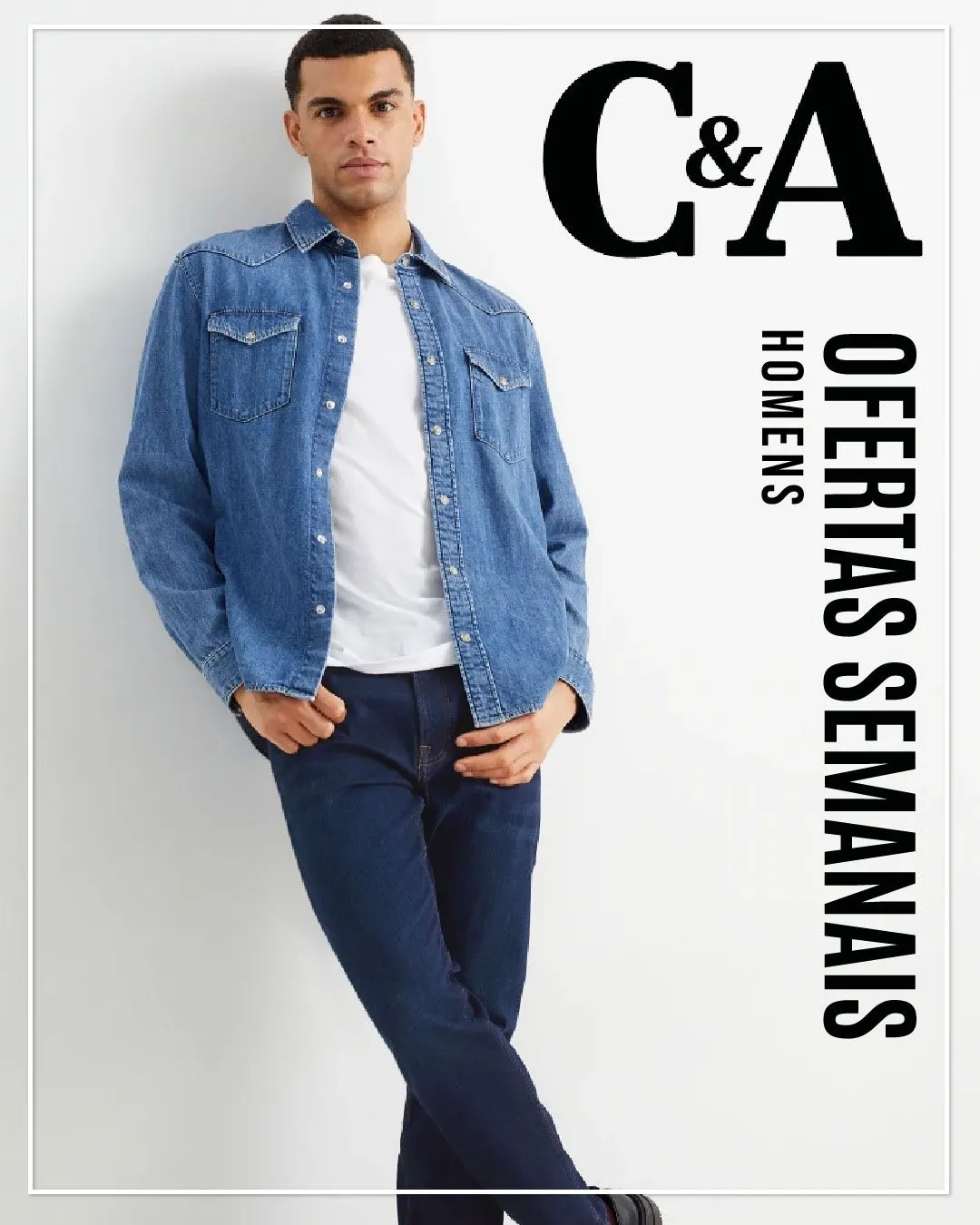 Folheto C&A Promoções Vestuário Homem de 28 de outubro até 5 de novembro 2024 - Pagina 1