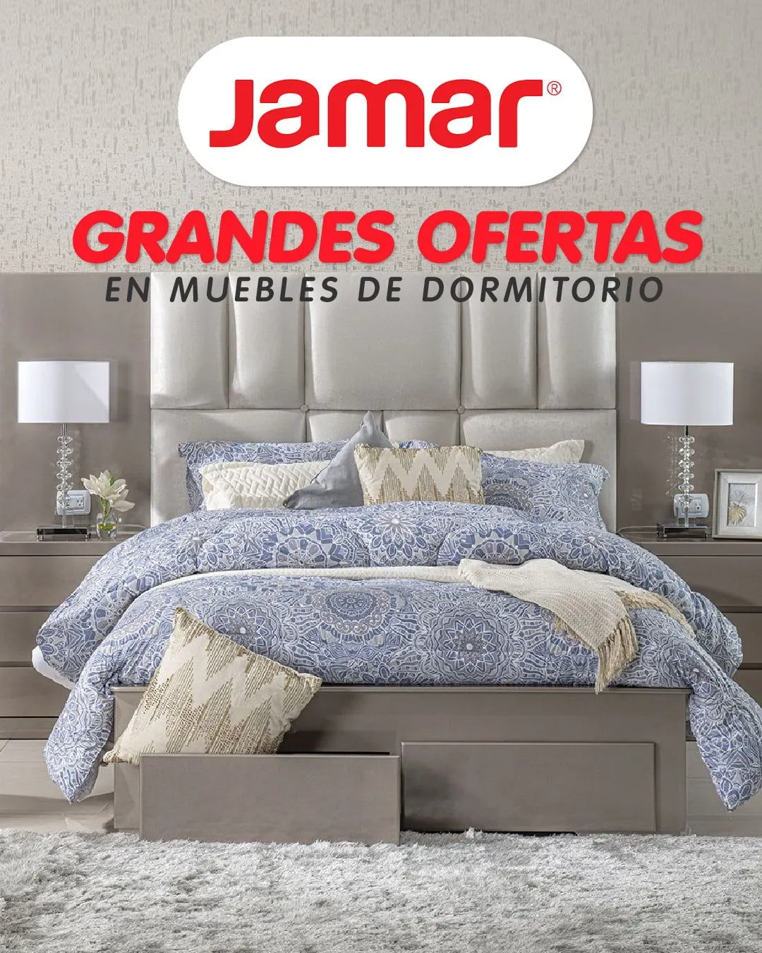 Catalogo de Jamar ofertas en muebles de dormitorio 29 de septiembre al 4 de octubre 2024 - Pag 1