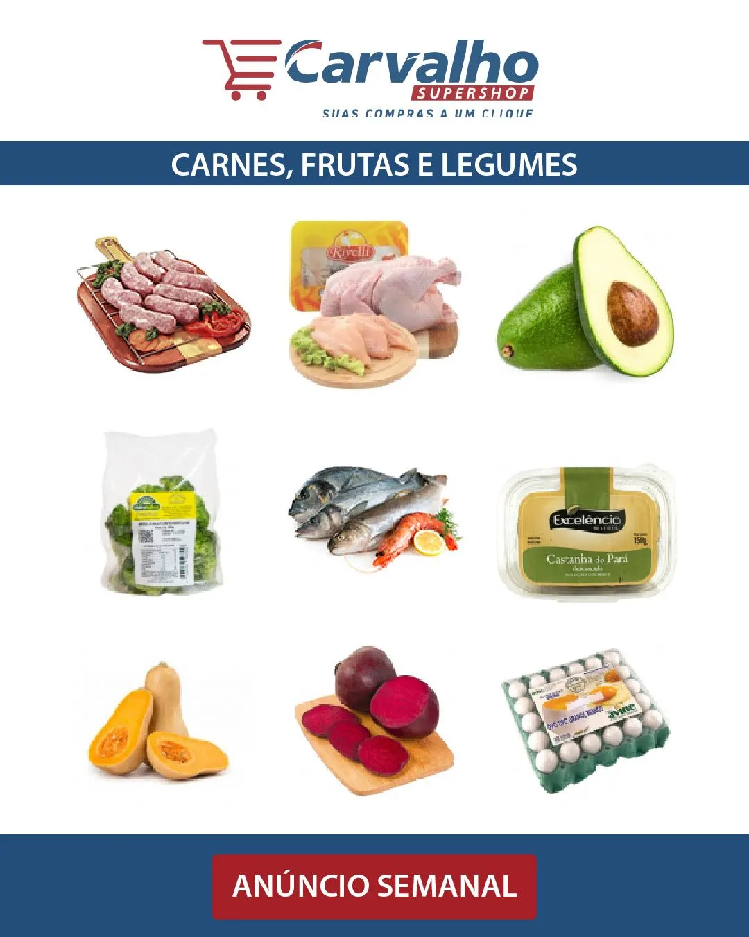 Encarte de Carvalho Superm. Ofertas Carnes 30 de novembro até 8 de dezembro 2024 - Pagina 1