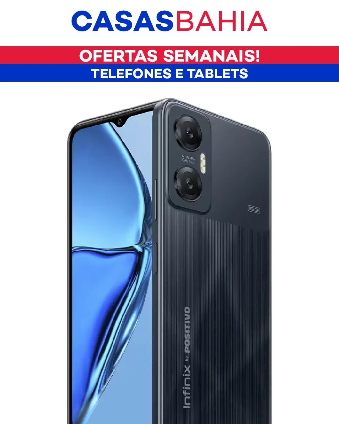 Encarte de Casas Bahia Ofertas Telefones e Tablets 3 de outubro até 8 de outubro 2024 - Pagina 1