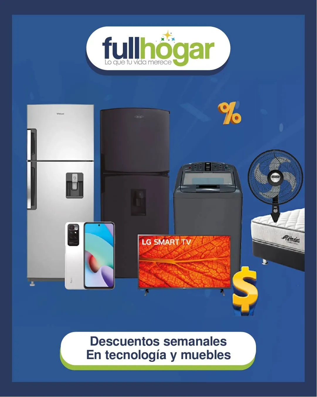Catalogo de Fullhogar ofertas tecnología y muebles 17 de julio al 1 de agosto 2025 - Pag 