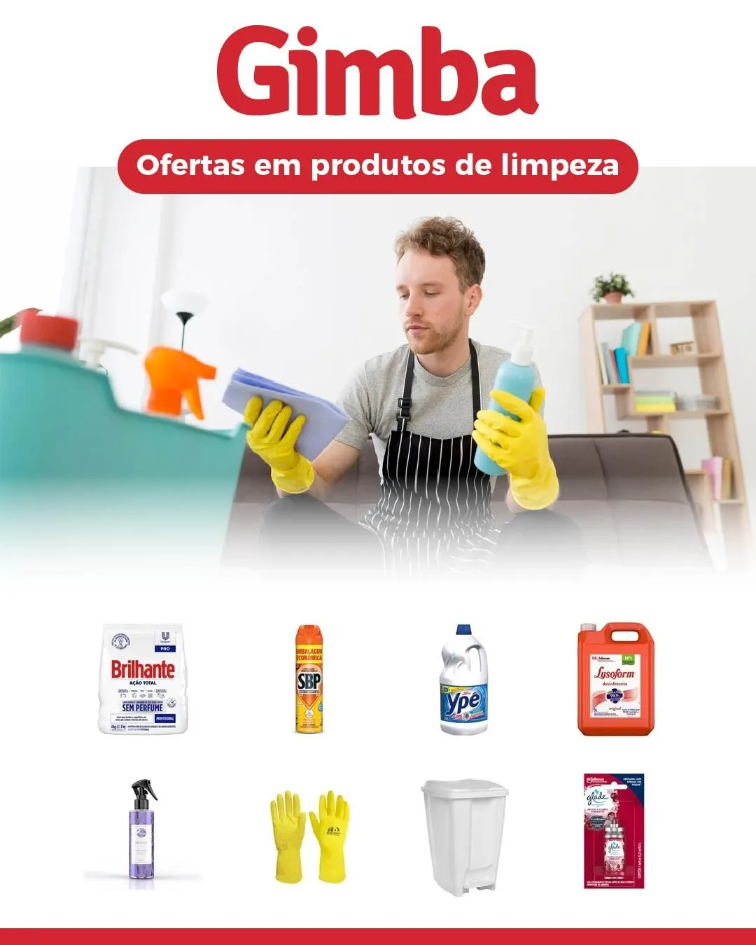Encarte de Gimba Ofertas Produtos de Limpeza 24 de julho até 8 de agosto 2025 - Pagina 
