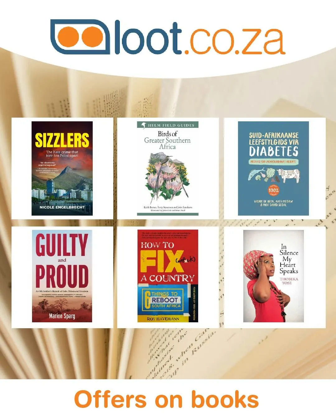 Offers on books. - 4 August 9 August 2024