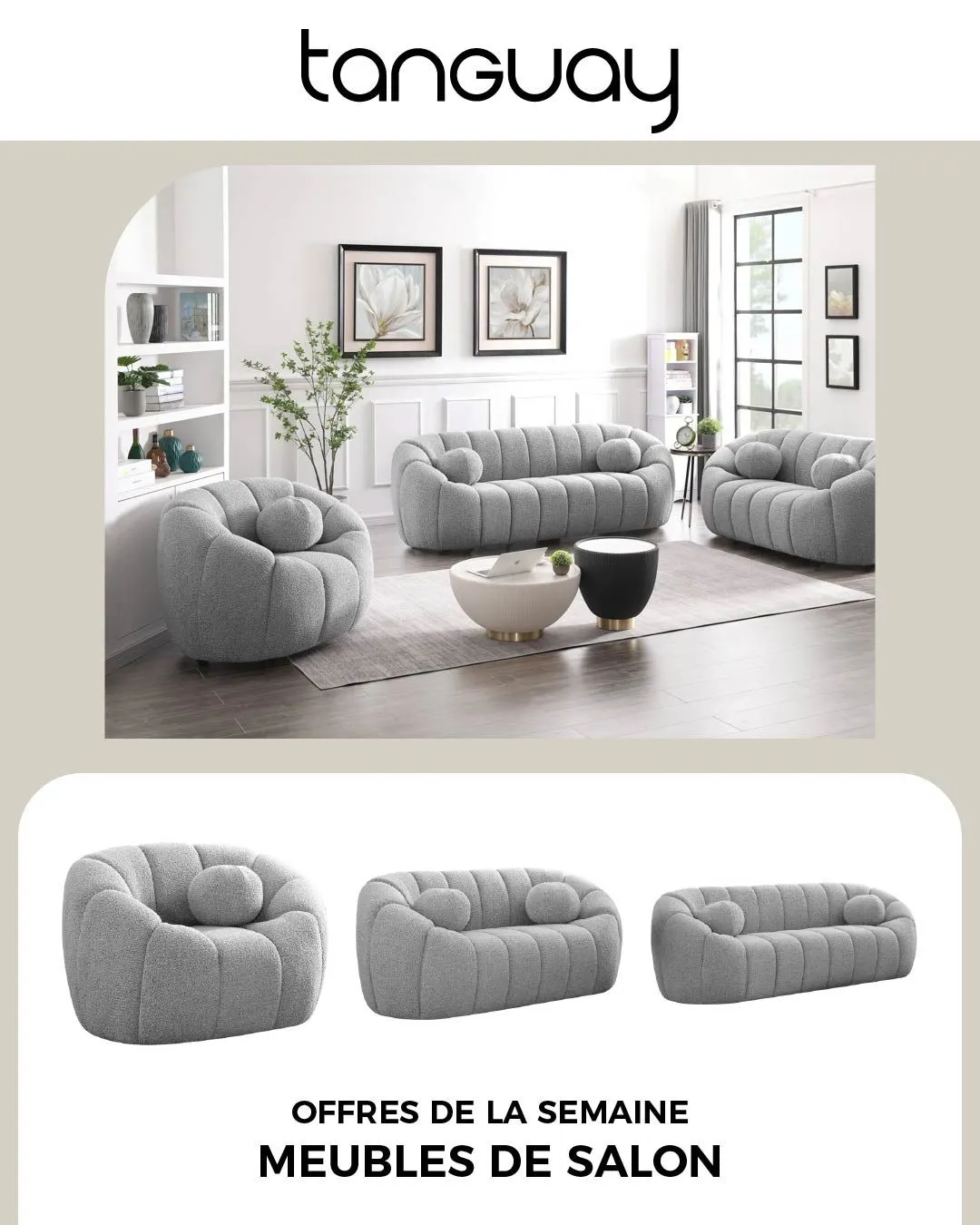 Tanguay promos de meubles de salon du 14 août au 29 août 2025 - Circulaires page 1