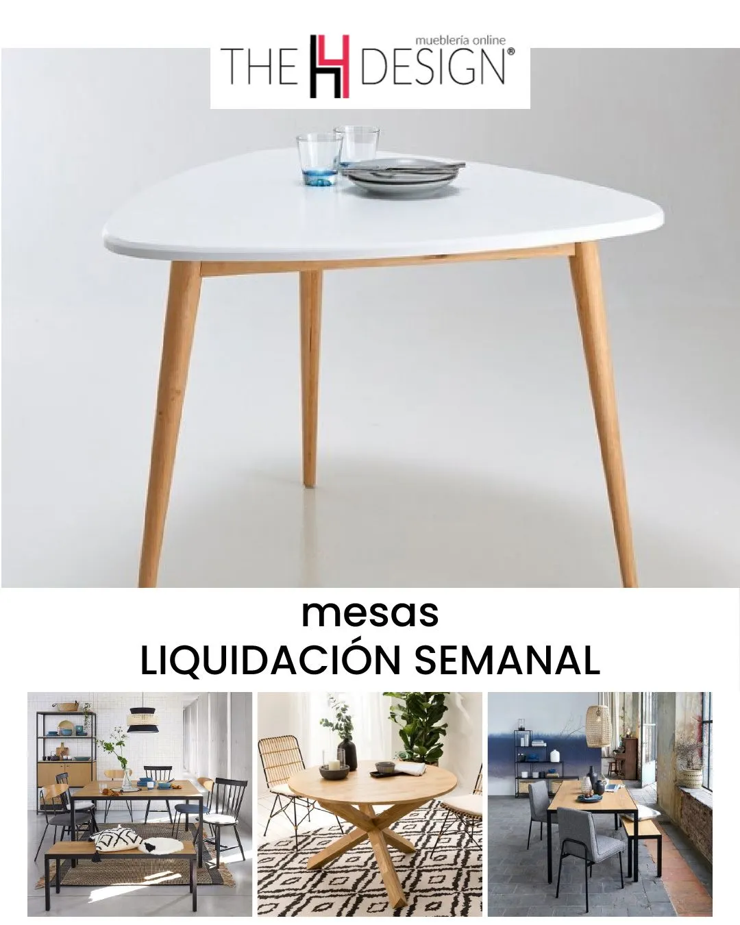 Catálogo de The H Design ofertas en mesas y sillas 5 de enero al 13 de enero 2025 - Pagina 1