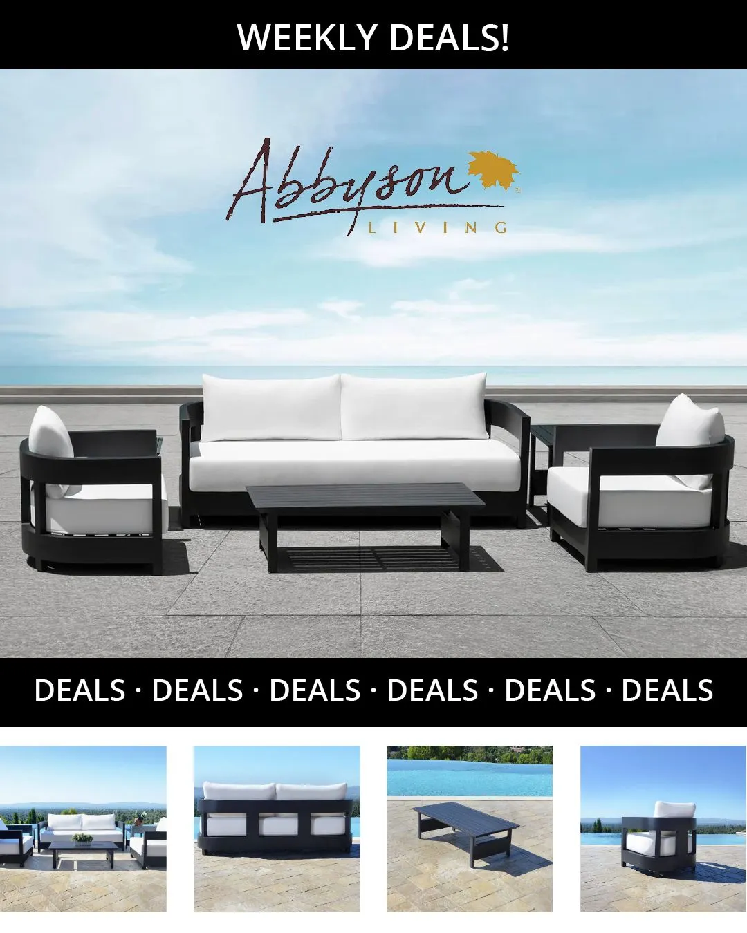 Weekly ad Abbyson savings living from August 28 to September 12 2025 - Page 1