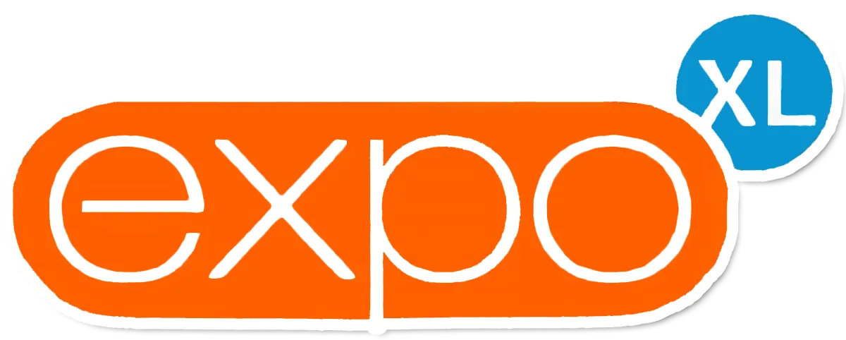 Expo logo in de folder van deze week