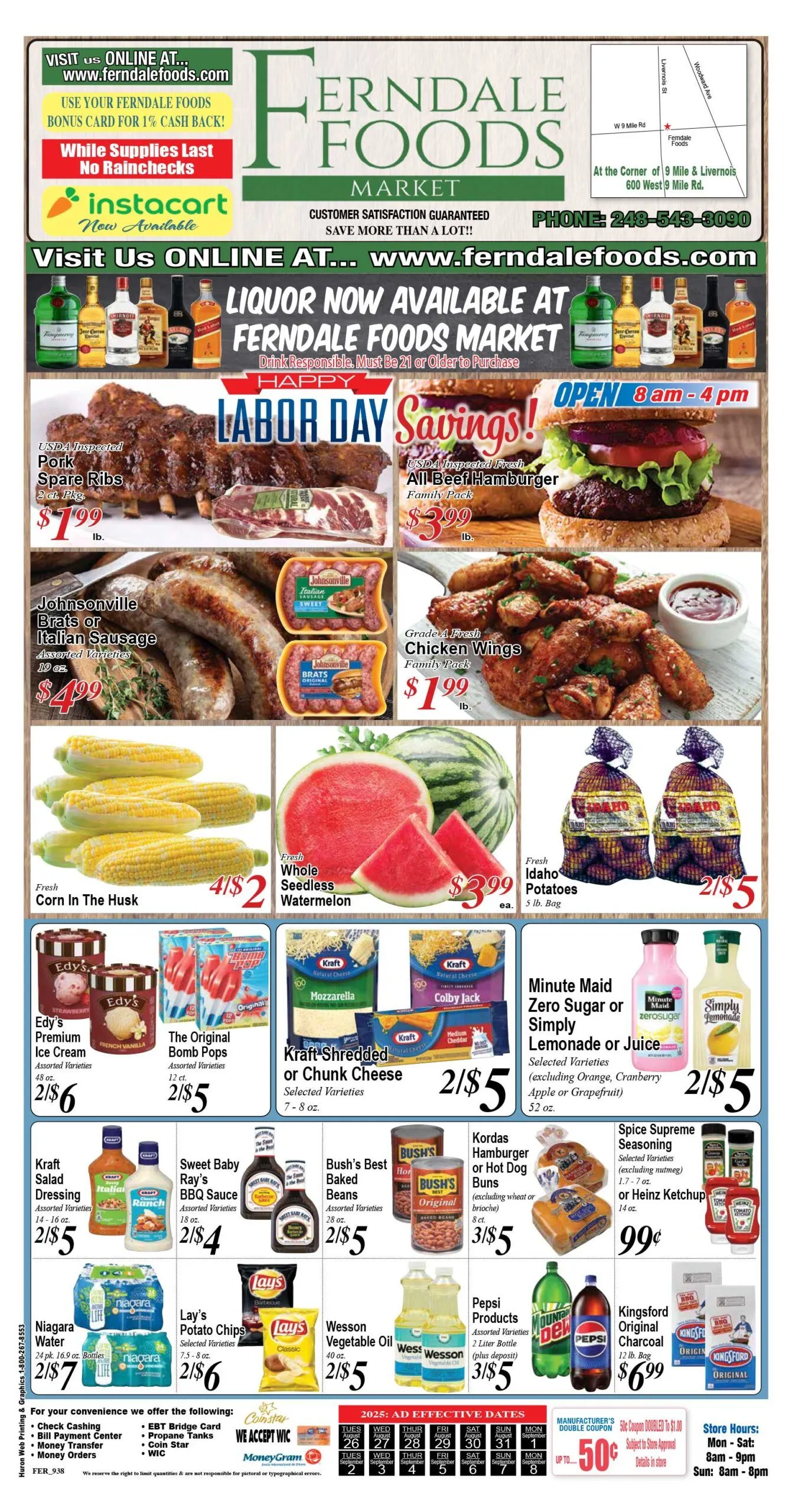 Weekly ad Ferndale Foods Sales from August 26 to September 8 2025 - Page 1