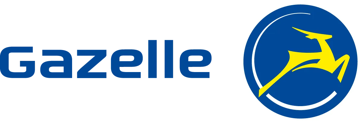 Gazelle logo in de folder van deze week