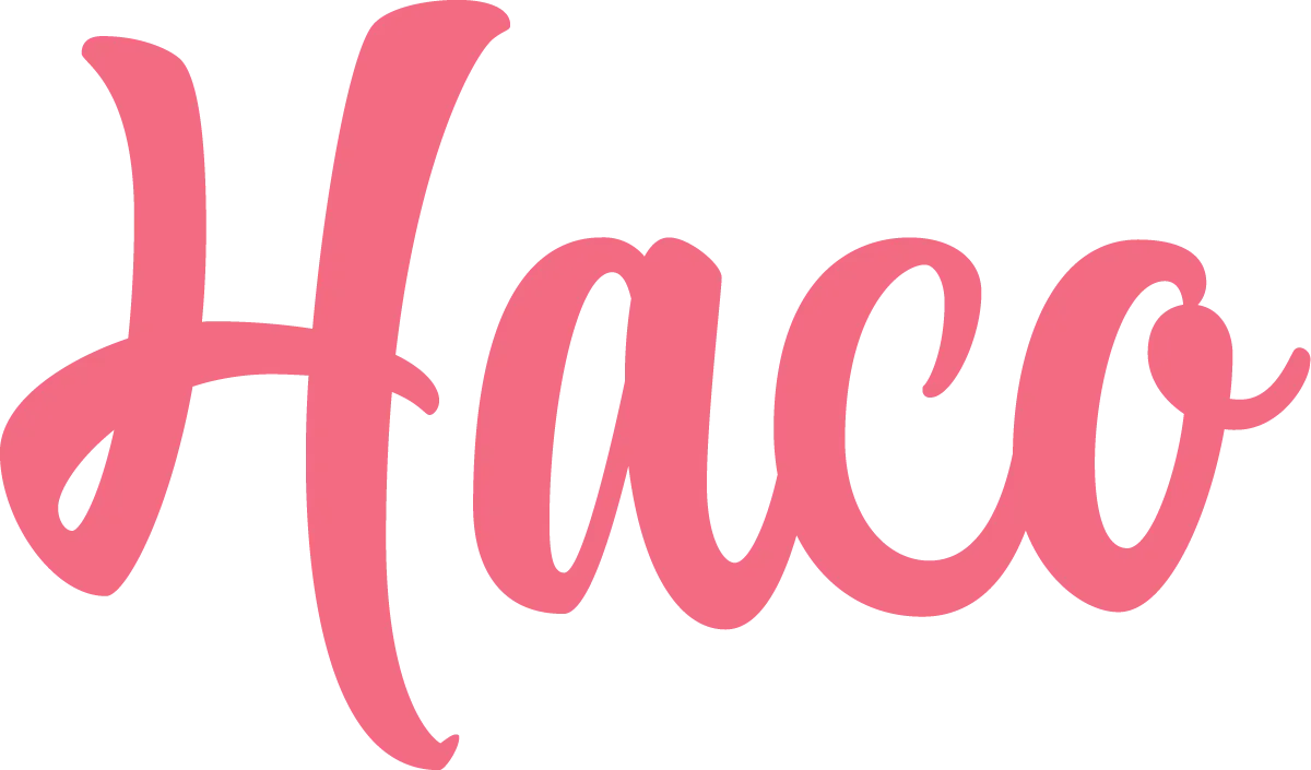 Haco logo in de folder van deze week