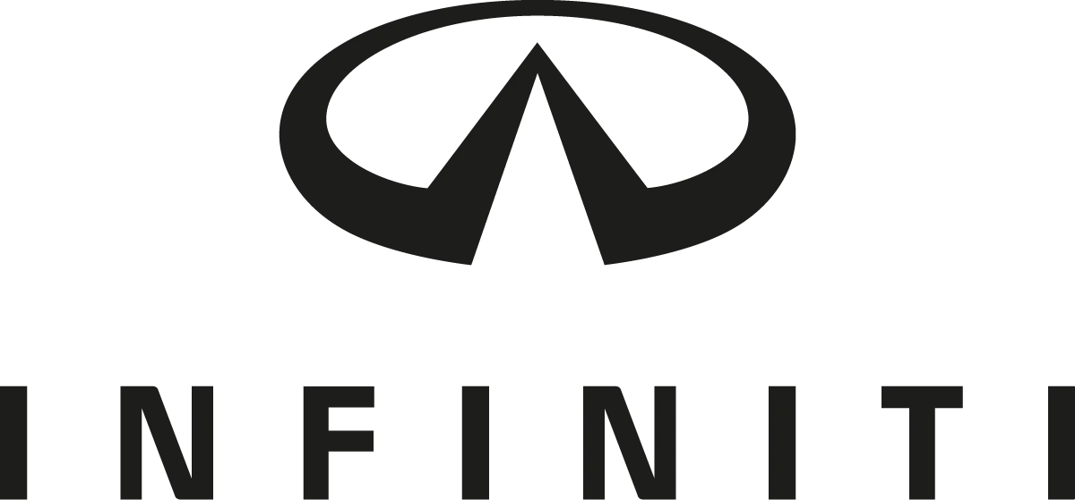 Infiniti logo in de folder van deze week