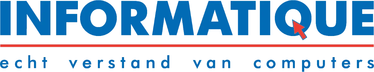 Informatique logo in de folder van deze week