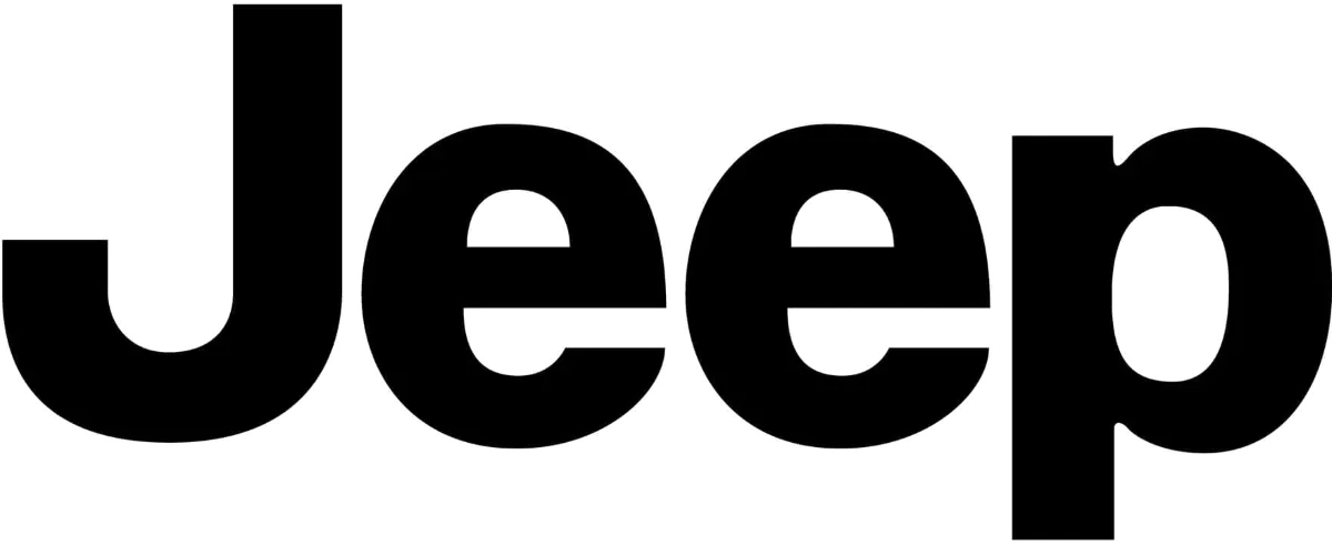 Jeep logo in de folder van deze week