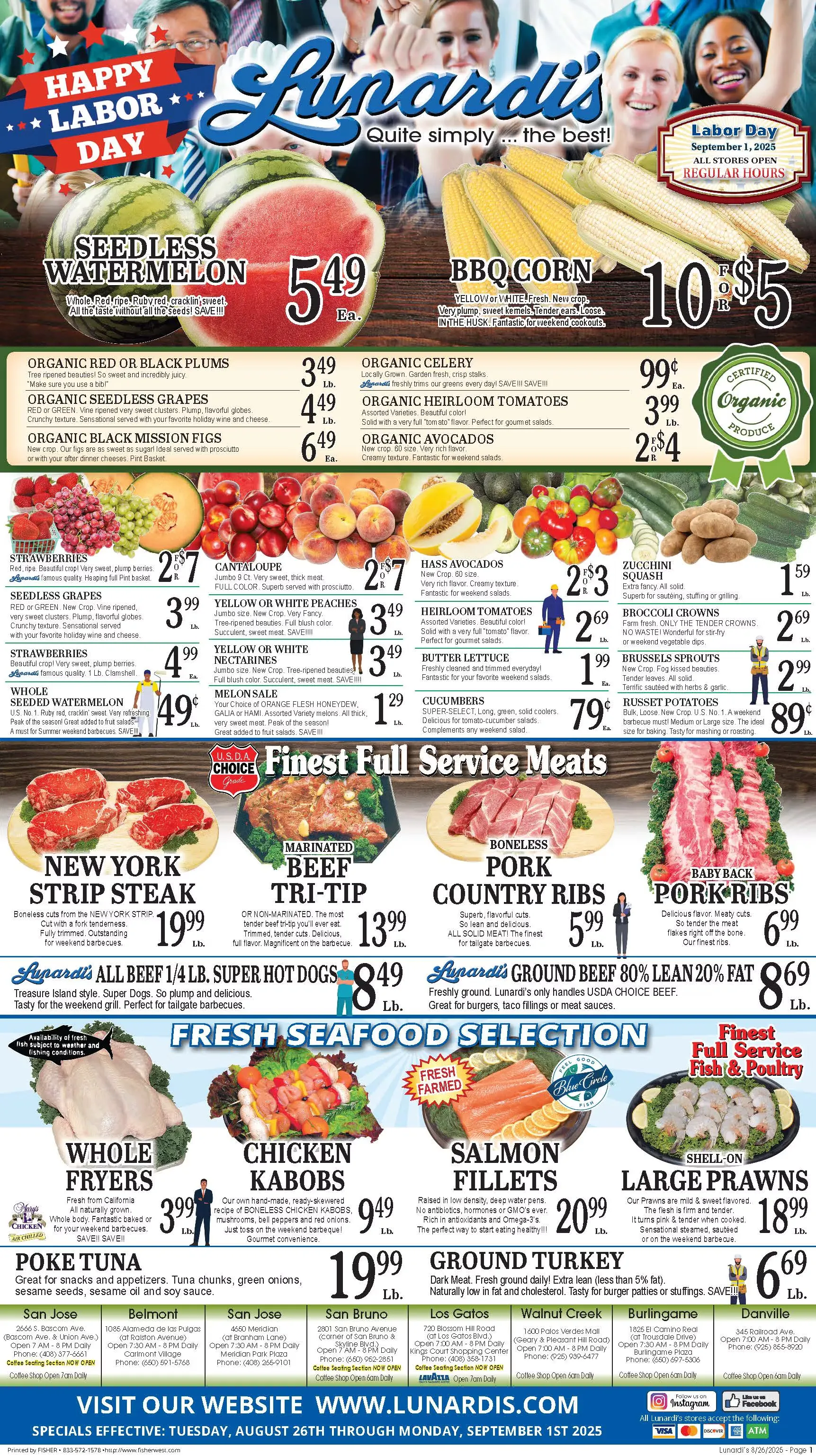 Weekly ad Lunardi's Sales from August 26 to September 1 2025 - Page 1