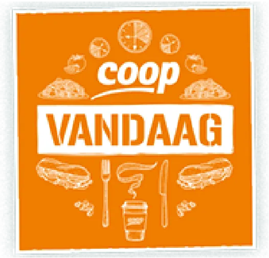 Coop Vandaag logo in de folder van deze week
