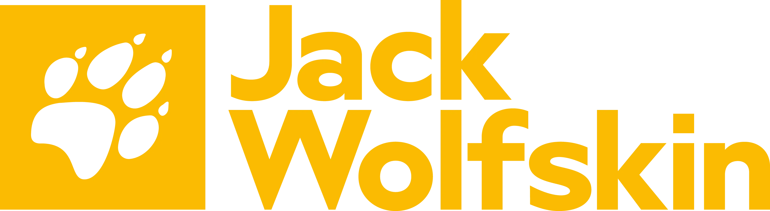Jack Wolfskin logo in de folder van deze week