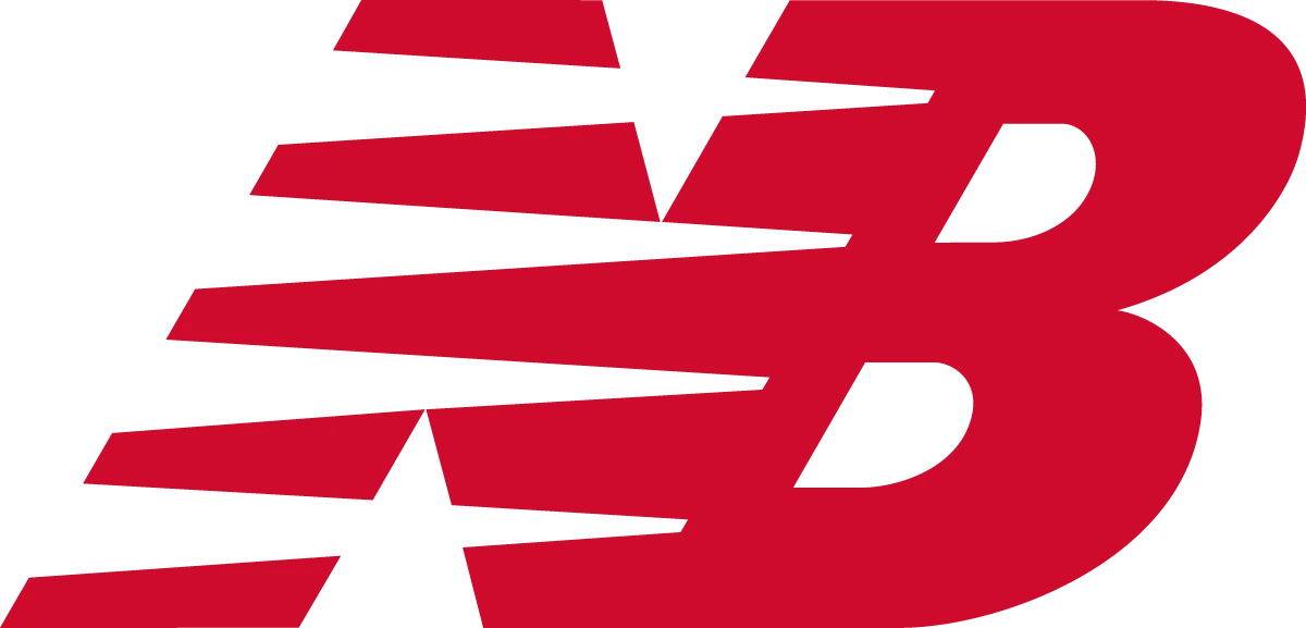 New Balance logo in de folder van deze week