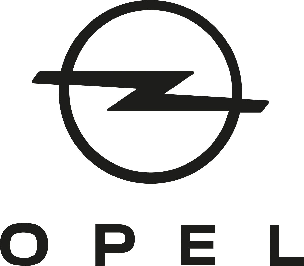 Opel logo in de folder van deze week