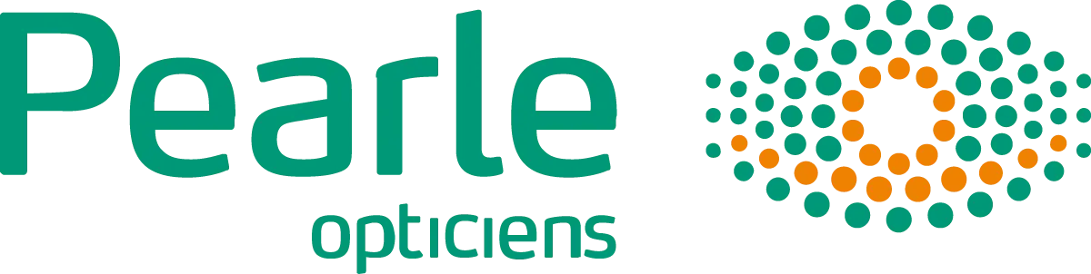 Pearle logo in de folder van deze week